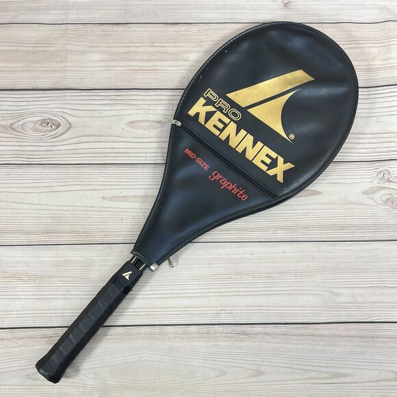 VTG Pro Kennex Bronze Ace Tennis Racquet Racket Graphite Glass L4 4-1/2 Mid Size - Picture 2 of 16